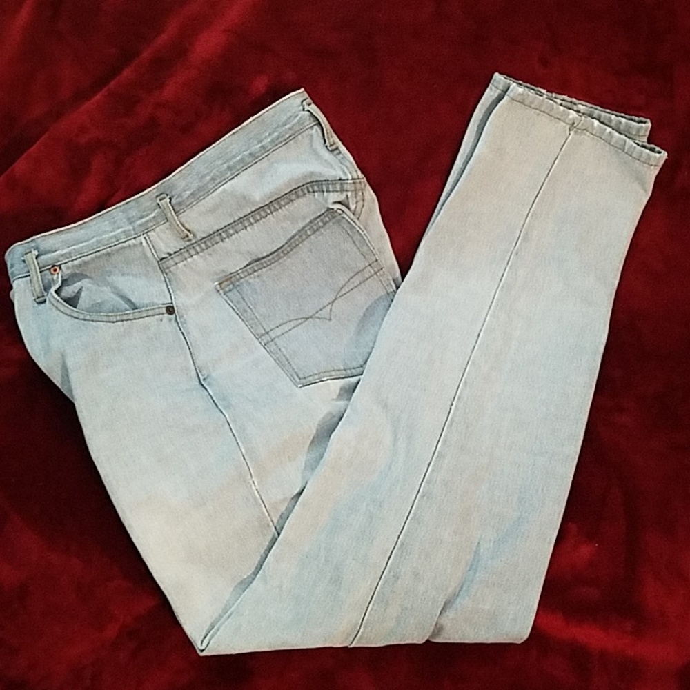 Well Worn Vintage Ivy Brown Button Down Jeans